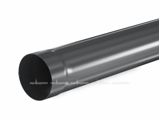 Труба водосточная AQUASYSTEM  Темно-серый RR23 D 90 мм, L 1 м