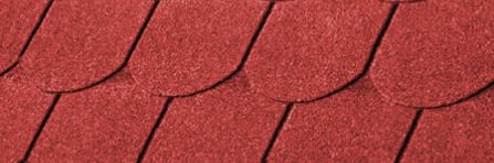 Гибкая битумная черепица IKO Victorian Flaming Red RAL 3005